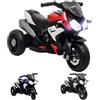 HOMCOM Moto Elettrica Bambini 3-5 Anni Batteria 6V e Velocità 3km/h