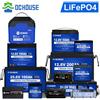 DCHOUSE Batteria LiFePO4 12V/24V/48V 6Ah 30Ah 50Ah 100Ah 200Ah Batteria al litio BMS RV