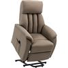 HOMCOM Poltrona Reclinabile Alzapersona con Poggiapiedi e Telecomando