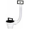 MAKA Piletta Scarico Lavello 11/2 con Troppo Pieno Flessibile Tap Ø70 PP Cucina
