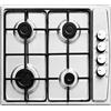 MAKA Piano Cottura Gas 4 Fuochi 60 cm Inox da Incasso Griglie Acciaio