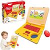 QUUGAR Giocattolo per computer portatile per bambini,con luci e effetti musicali | Computer educativo per bambini,Tastiera ABC Giochi educativi,Regalo per bambini da 2 anni a 5 anni