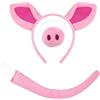 Zkydhbd Il set di costumi da maialino include coda fascia naso papillon guanto gonna Halloween Dress Up Outfit per bambini Cosplay forniture per feste per bambini
