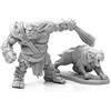 Pechetruite 1 x Hill Giant And Giant Lion - Reaper Bones Miniatura per Gioco di Ruolo Guerra - 77939