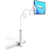 SIXIUDIA Supporto Tablet Letto, Collo d'Oca Regolabile 98 cm (bianco) | Porta iPad ideale per leggere, guardare video o usare il dispositivo a mani libere, con posizione stabile e confortevole.