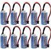 DCYNXC 10 pezzi CR17335SE-R/3V Q6BAT PLC 3V 1800mAh Li-ion Batteria per Mitsubishi Q25PRHCPU Q170HBATC QNS FANUC System