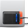 Afterplug Custodia a 2 Tasche per SSD e Hard Disk per Laptop, Adesivo 3M | Tasca elastica per SSD portatili | 13 x 8,5 cm | Scomparto separato per cavi | Cinghia di sicurezza integrata