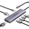 Lemorele Docking Station 2 HDMI, 7-in-1 Aluminio Hub USB con 2*HDMI 4K@30HZ, 4*USB-A 3.0/2.0, 1*PD 100W, USB C Hub Dual Monitor Adattatore Multiporta per Windows/MacOS/Android/iOS/Linux