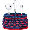 URIZONS Auricolari In-Ear USB C con Microfono e Controllo del Volume, Cavo Intrecciato Colorato, Antigroviglio e Resistente allo Sporco, Compatibili con iphone 15/16 e Altri Smartphone con Porta C