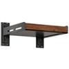 MotiveTech Mensola per Proiettore, style to 6, 28 × 28 Cm | Universale, Mensola da Muro con Foro di Uscita, Durevole, Supporto per ricevitore TV, Soggiorno, Sala Riunioni