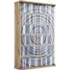 VCM Scaffale per CD/DVD, 60 x 18 x 92 cm, 2 ante, 12 scomparti, in legno | Contenitore multimediale per CD e DVD, soggiorno o ufficio, per amanti della musica e collezionisti, in legno con ante in