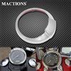 MACTIONS Moto 5 "Chrome Tachimetro Trim Anello Lunetta Visiera di Copertura Per Harley Touring Dyna Road King FLHR Switchback FLD Softail Slim