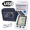 IDEABEL Tensiometri da braccio LCD digitali per assistenza sanitaria Misuratore di pressione sanguigna Misuratore di frequenza cardiaca Sfigmomanometro a polsino grande Tonometro portatile