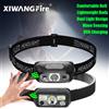 XIWANGFIRE Mini ricaricabile potente sensore faro USB testa torcia torcia fari LED Head Light campeggio luce di ricerca