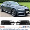 MAGICKIT griglie paraurti anteriore inferiore nere adatte per AUDI S6 A6 S-Line copertura fendinebbia anteriore griglia a nido d'ape 2016 2017 2018