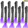 XIWANGFIRE Torcia a LED ultravioletta Lanterna portatile Lampada a luce nera ultravioletta Clip per tappeti Rilevatore di urina per animali domestici Illuminazione da campeggio per esterni