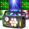 U'King 80W 6IN1 Bee Eye LED Stage Light Laser RGBW con Effetto Strobo per DJ, Discoteca, Feste, Matrimoni e Danza