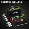 OVONIC Batteria Lipo Ovonic 4500mAh 6S 100C 22.2V con connettore XT90 anti-scintilla per droni a lungo raggio da 7-10 pollici, aeroplani RC ed elicotteri
