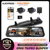WOLFBOX G900 Tripro Versione paraurti Telecamera cruscotto specchietto retrovisore 3 canali 4K, STARVIS 2 IMX678, controllo vocale, include scheda 256G