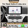Hizpo 8G 128G 2Din Android 14 Autoradio Per Opel Astra H 2006 - 2014 AI Auto Multimediale GPS 4G BT DSP Carplay 360Camera UIS7862