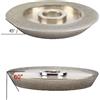SI FANG Affilatrice per mola diamantata elettrolitica da 78 mm Disco per smerigliatrice angolare da 45/60 gradi per utensile da fresa