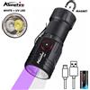 Alonefire Torcia 2-in-1 con Luce UV 365nm e Luce Bianca, Ricaricabile USB, per Rilevamento Inchiostro Invisibile, Urina di Cani e Gatti, Scorpioni, Denaro