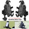 WUMFIRE Supporto per cellulare da moto antiurto, regolabile, con montaggio su manubrio/specchietto retrovisore, supporto GPS per moto, scooter, ATV