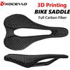 KOCEVLO K10 Sella per Bicicletta in Carbonio Stampata in 3D per XC, Strada, Gravel, MTB, Fuoristrada, Componenti per Ciclismo 250x140MM
