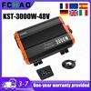 NONE Inverter di potenza FCHAO da 3000 Watt 50Hz con spina EU, da CC 48V a CA 220V/230V, a onda sinusoidale pura, per uso domestico, camper e viaggi all'aperto.