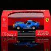 Bburago 1:64 Ferrari 250 GTO # Modellino Auto da Corsa Blu 112 in Lega Pressofusa, Collezione Classica con Base Espositiva Personale