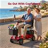 AATOTMGO Triciclo elettrico a 3 ruote per adulti, batteria al litio, scooter per mobilità di alta gamma, sedile girevole ° braccioli regolabili, capacità di carico fino a kg, freno elettromagnetico sicuro.