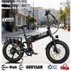 Samebike RS-A02 Pro Bicicletta Elettrica Pieghevole per Adulti, Mountain Bike con Pneumatici Fat da 20x4.0 Pollici e Batteria Rimovibile da 48V 15Ah