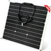 JINGYANGPV Pannello Solare Flessibile 60W 18V Monocristallino, Moduli Fotovoltaici per Balconi, Caravan, Campeggio, Barche e Tetti
