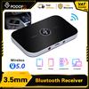 NONE Podofo BT5.0 Adattatore ricevitore trasmettitore audio wireless 2 in 1 a bassa latenza HiFi Stereo con porta Aux da 3,5 mm e cavo USB RCA da 3,5 mm per TV, stereo domestico, cuffie, smartphone,