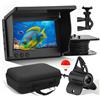 NONE Telecamera Subacquea per Ecoscandaglio da Pesca 4.3 Pollici IPS Visione Notturna Grandangolare 220° ° Batteria da 5000mAh per Pesca in Mare, Fiume e Ghiaccio