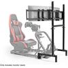 Minneer Supporto Triplo per Monitor da Sim Racing Minneer, Regolabile per Display da 27-32 Pollici, Altezza e Larghezza Regolabili, Compatibile con Cockpit da Sim Racing a Tubo Rotondo
