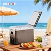 BALASHOV Mini Frigorifero Portatile per Esterni, Congelatore Elettrico, Frigo Portatile 220V per Casa, 12V per Auto, 10L