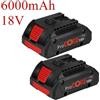 Batteria Li-Ion Migliorata 6.0Ah 18V, Piccola e Leggera, Compatibile con Trapano Bosch 18V Max 1600A016GB