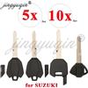 jingyuqin 5/10 Pezzi Guscio Chiave Moto Senza Chip per Suzuki GSX-R 400 600 650 750 1000 1300 K1/3/4/5/6/7/8/9 GSX 750F GSX1300/R KW15 YH35