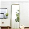 NONE Specchio a figura intera 40×150 cm, da parete o autoportante, specchio per vestirsi, specchio per camerino, specchio decorativo, specchio da parete, specchio a figura intera per la casa, specchio per