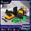 NONE Livella Laser Verde Ricaricabile Podofo con Batteria al Litio 12V, Linea Verde 3 Lati 360° ° Livella Laser Verde per Esterni con Misurazione di Livello, Impermeabile IP65, con Batteria da 2.0Ah e