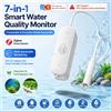 coolo Sensore di Qualità dell'Acqua 7in1 Zigbee, Misuratore di Temperatura e Umidità, Tester TDS EC Salinità SG per Domotica Compatibile con Home Assistant 2MQTT