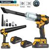 DWiusty Soffiatore e Aspiratore Turbo 2-in-1 Senza Spazzole 1200W, 600m/s, Portatile, Senza Fili, per Foglie e Polvere, Compatibile con Batteria Makita
