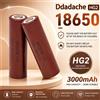 Nuova Batteria Ricaricabile agli Ioni di Litio LG INR 3.7V HG2 3000mAh 18650, Scarica ad Alta Corrente 30A, Batteria per Utensili Elettrici, Adatta per Batterie di Robot e Droni