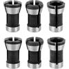 QOXEZY Set di 6 punte per fresa con adattatori da 6 mm, 6,35 mm e 8 mm, per macchine per incisione e taglio, router elettrici e frese