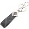 FENDI Portachiavi FENDI FF Square Zucca 7AP100AFCBF0GXN tela Nero Grigio NUOVO
