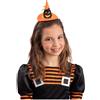 Carnival Toys MINI CAPPELLO STREGA CON ZUCCA E CERCHIETTO