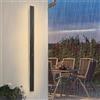 YUEEU Applique da Parete Esterno 100CM IP65 LED Wall Verticale 3000K | Moderne Lampada Parete Nero impermeabile Luci per Terrazza Giardino Villa Light Luce Aplic Muro Lamp Risparmio energetico