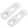 Jopto 2 Pezzi Piedino per asole a 4 gradini in plastica compatibile con la maggior parte delle macchine da cucire domestiche a gambo basso Singer, Janome, Elna, Juki, Brother, AEG