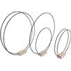 Ubric Kit fai da te: anelli in metallo con supporto (3 pezzi, 20 cm) e 3 anelli in metallo per creare acchiappasogni, decorazioni di nozze e hobby